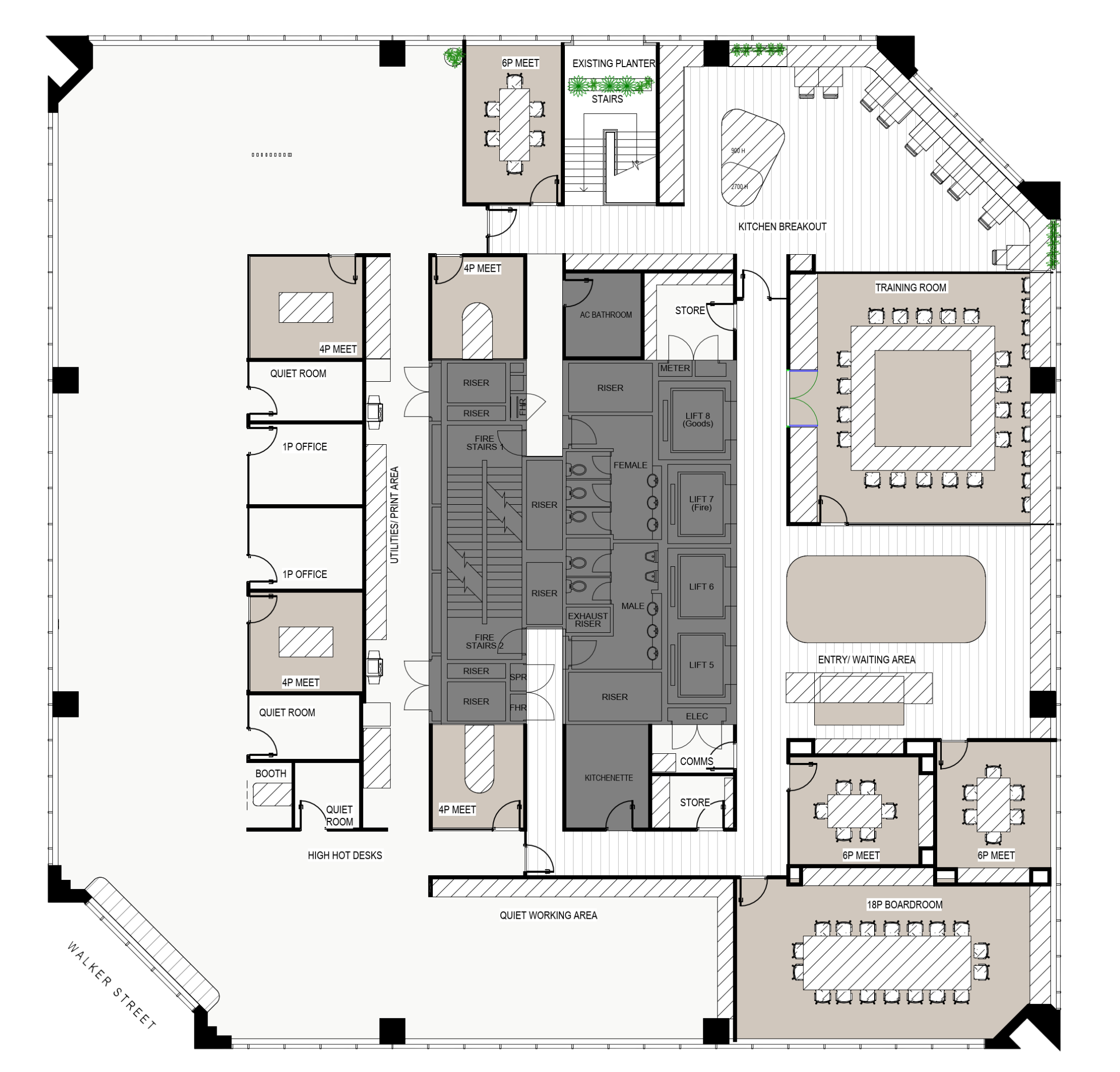 141 Walker Level 17 Floorplan