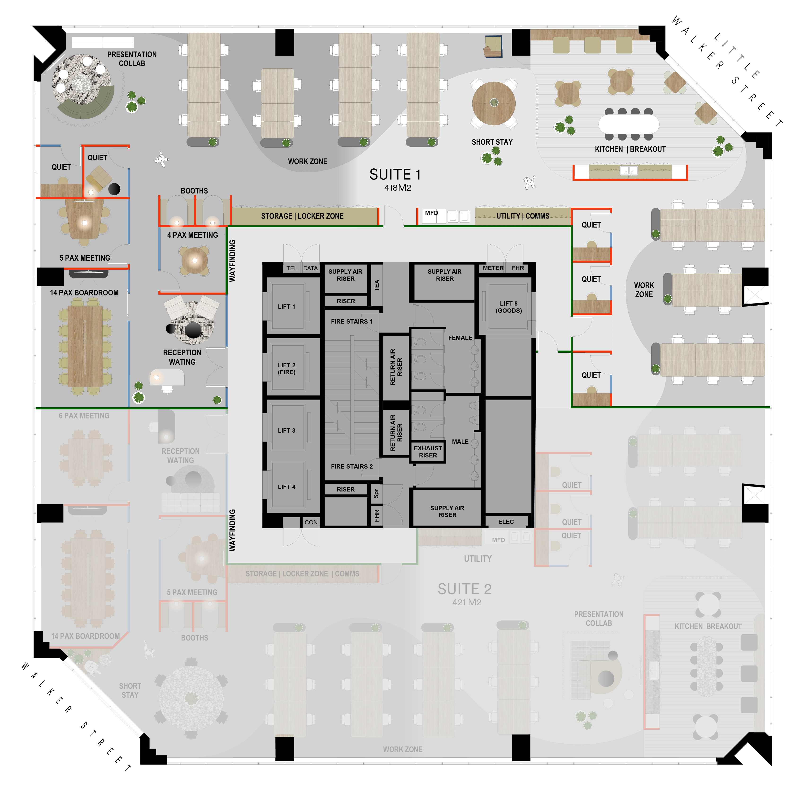 141 Walker Level 11.1 Floorplan